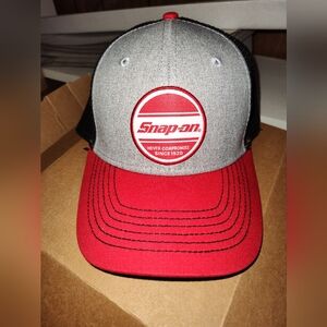 Snap On Tools Hat Cap. Officially Licensed  Snapback Hat. Black-Red-Gray. NWOT.
